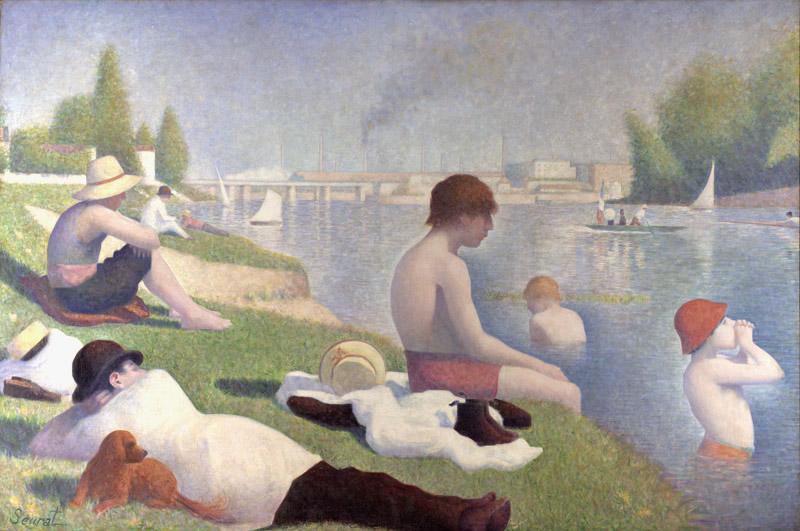 Georges Seurat Bathers at Asnieres (mk09) France oil painting art